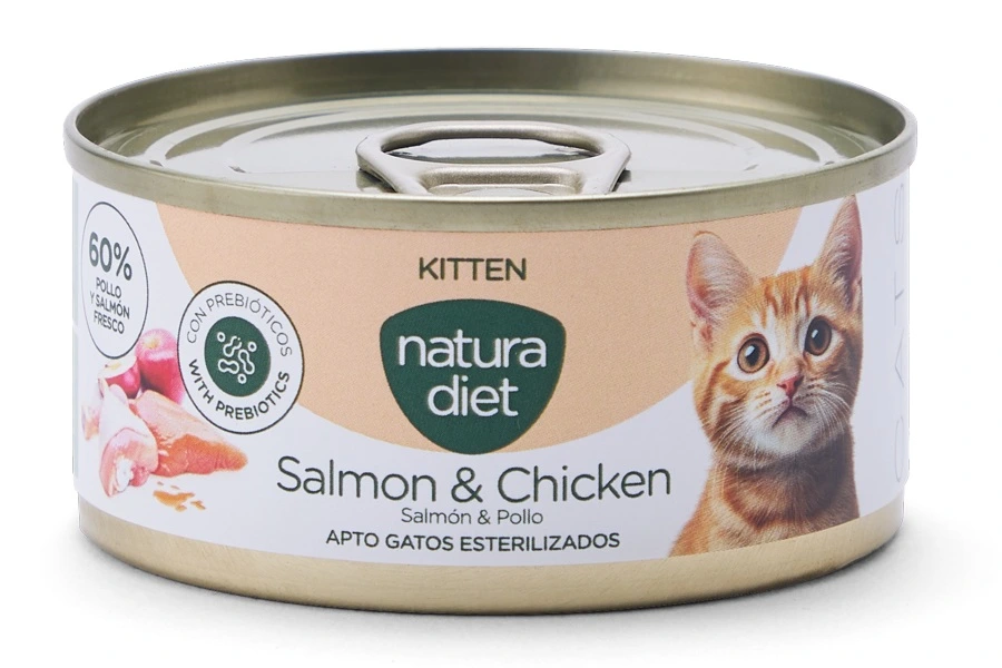 Natura Diet Vådfoder Kitten Salmon and Chicken 85 g